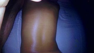 Брат мнёт упругую попочку сестры и вставляет палец в её тугой анус